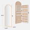 Best Choice Products Door/Wall Mounted Arch Mirror Jewelry Armoire, w/ Metal Frame, Lockable Door
